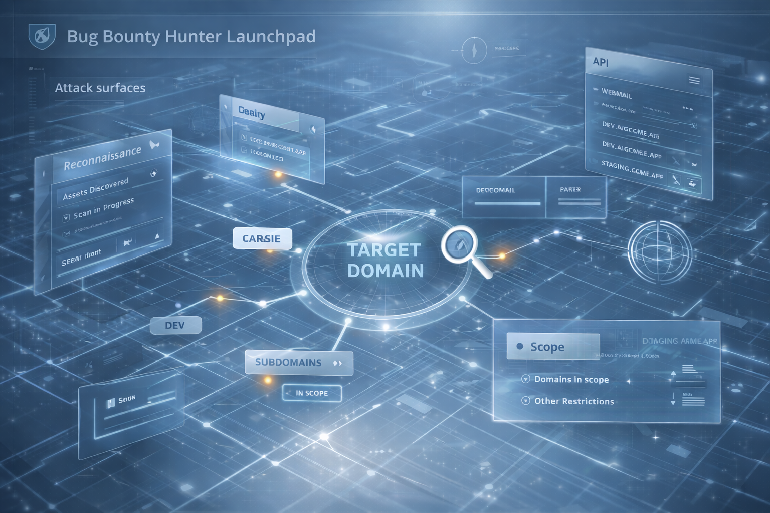 Visual de Bug Bounty Hunter Launchpad