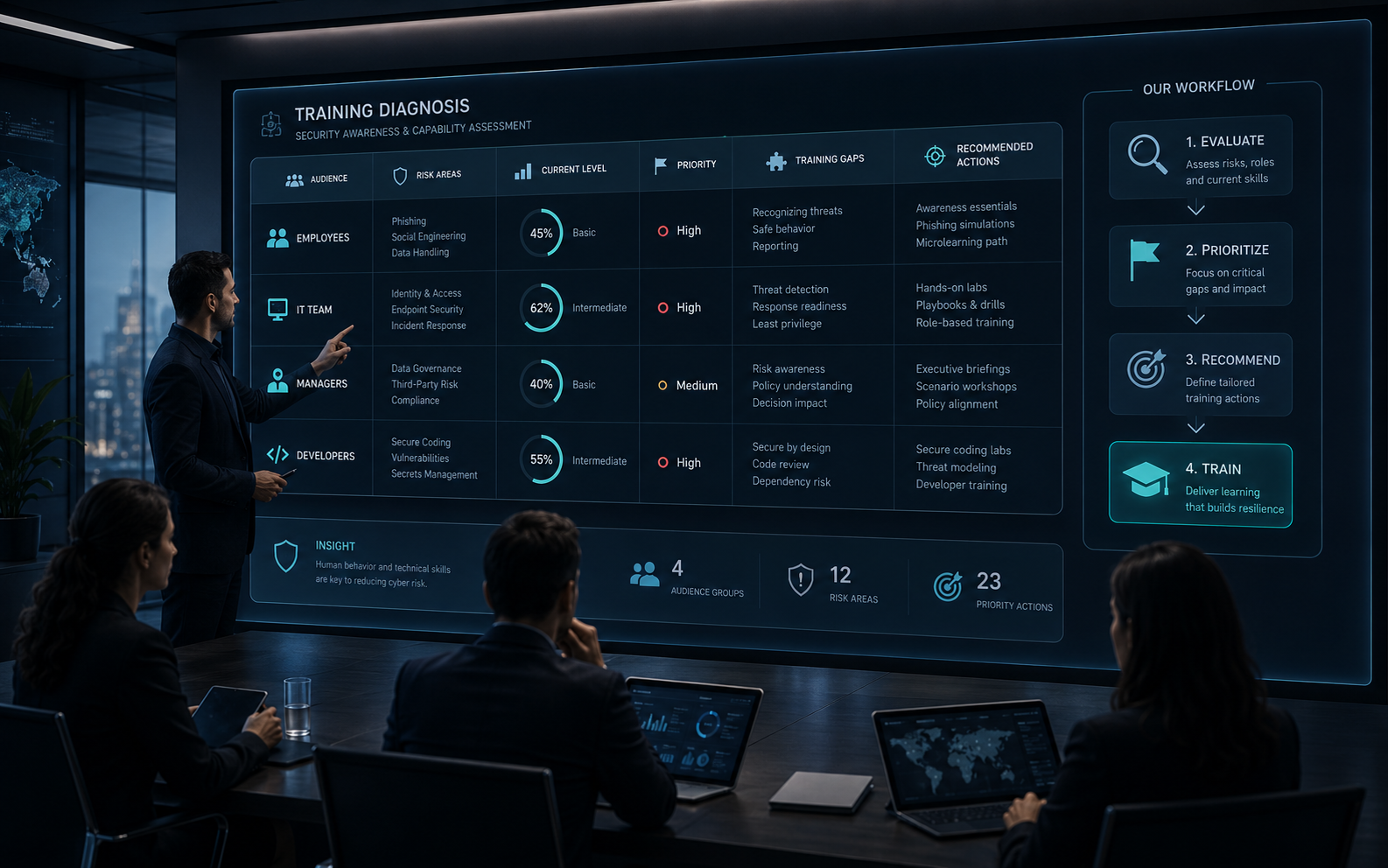 Diagnóstico formativo en ciberseguridad para empresas