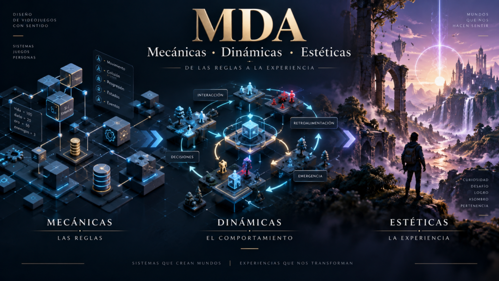 Modelo MDA en videojuegos: Mecánicas, Dinámicas y Estéticas